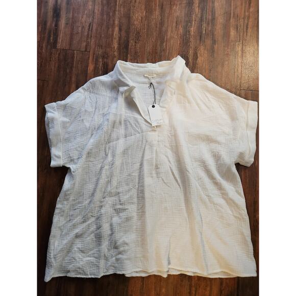 Nwt Cotton Bleu 100% cotton blouse. Womens size 3x - Picture 1 of 4